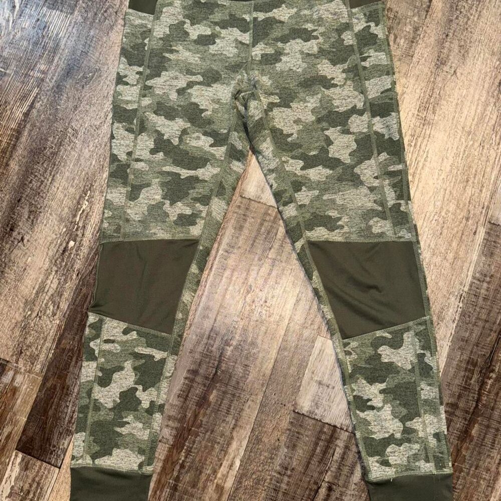 Kyodan Green Camo Full Length Leggings Size Medium